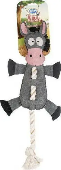 Lodër qeni Duvo+ Donkey Donald, përtypëse, 49cm, gri