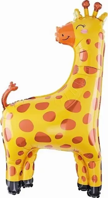 Balonë foli Godan Giraffe, 46x87cm, formë gjirafe, shumëngjyrësh