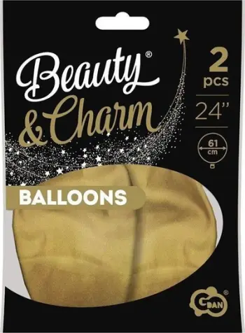 Balona Beauty&amp;Charm Platinum, 61 cm, set 2 copë, ngjyrë ari