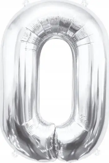 Balonë me helium Godan BC-HSR0, numri 0, 85cm, argjend