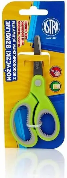 Gërshërë Astra Ergonomic, çelik inox, 13 cm, gri
