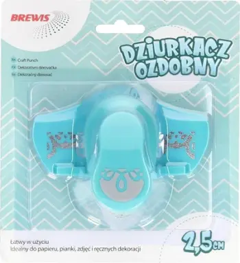 Grusht dekorativ për borde Ruffle, 2.5 cm, plastik, i bardhë