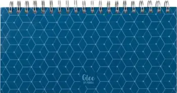 Planifikues javor Pukka Pad Glee, 54 fletë, me spirale, blu e errët