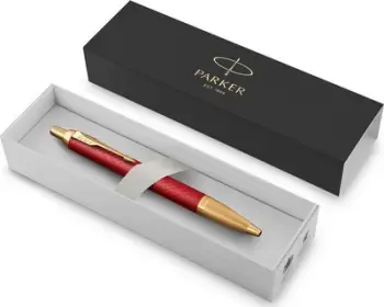Stilolaps Parker IM Premium BP GT Red, majë medium, bojë blu, i kuq