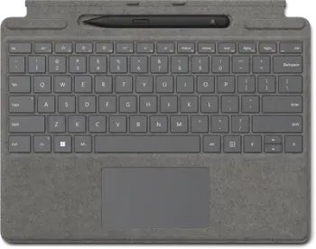 Tastierë Microsoft Surface Type Cover Alcantara, me hapësirë për pen, e zezë