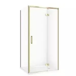 Kabinë dushi Cersanit Larga Set C279, 100x80 cm, me pjatë dushi, ari matt - 1
