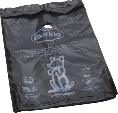 Qese higjienike për qen BioBag Dog Medium, 20x35cm, 30 copë, të zeza - 1