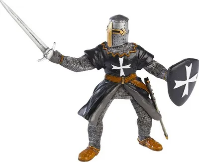 Figurë Papo Hospitaller Knight with Sword, 95 × 45 × 110 mm, PVC - 1