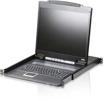 Konzolë KVM Aten CL3000, LCD 19", PS2 USB, e zezë