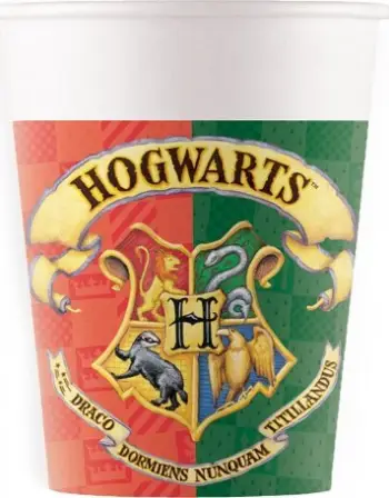 Gotë letre Harry Potter Hogwarts, set 8 copë, 200ml, shumëngjyrëshe