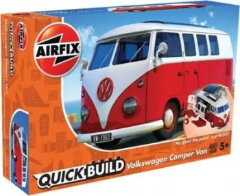Model plastik Airfix QUICKBUILD VW Camper Van, set ndërtimi, i kuq