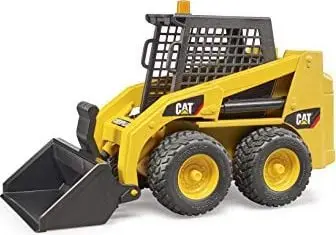 Lodër eskavator Bruder Cat Skid Steer 02481, shkalla 1:16, plastike, verdhë