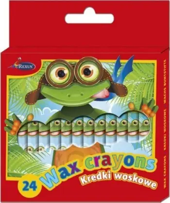 Ngjyra dylli Beniamin Wax Crayons, set 24 ngjyra, për fëmijë