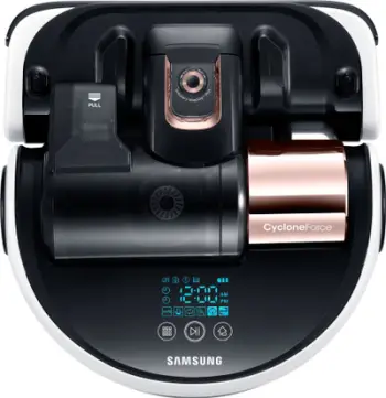 Fshesë me korrent robotike Samsung VR20H9050UW, CycloneForce, bateri litium 1 orë, e zezë argjendi