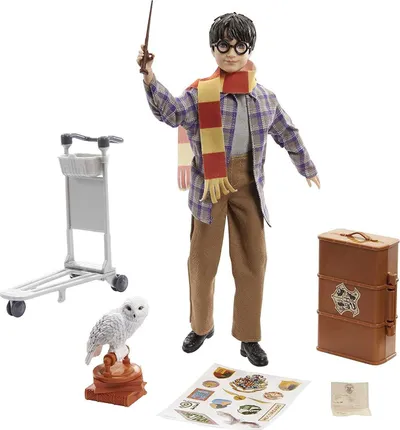 Set lojërash Mattel Harry Potter Platform 9 3/4 GXW31, me figurë Harry Potter, me aksesorë - 1