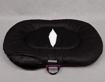 Shtrat për qen Hobbydog Comfort Ponton XXL, 120x100 cm, i burgundy - 4