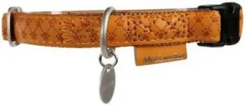 Qafore për qen Zolux Adjustable Mac Leather, 25 mm, e verdhë