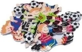 Stikera shkumë Brewis Football, 18 copë, futboll