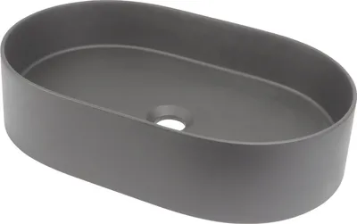 Lavaman banjoje Deante Silia, oval, granit, gri antracit - 1