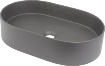 Lavaman banjoje Deante Silia, oval, granit, gri antracit