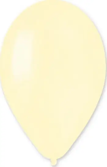 Balon lateksi Gemar Butter G120, 10", për helium dhe ajër, ngjyrë krem e çelët