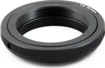 Adapter objektivi Pixco Nikon Ai AiS AF në T2, duralumin, i zi
