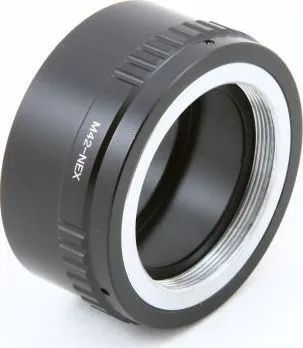 Adapter objektivi Pixco, Sony E në M42, metalik, i zi - 4