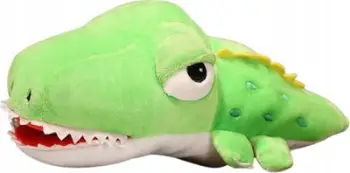 Kukull pelushi krokodil, 30 cm, maskotë, jeshile
