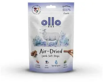 Shujta për qen Ollo Air Dried, shufra të buta qingji 80g