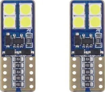 Llamba pozicioni AMiO W5W LED Canbus 8SMD, 12V 24V, dritë e bardhë
