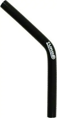 Lidhës silikoni TurboWorks Elbow 45°, 20mm, XL, i zi