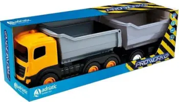 Lodër kamion Tupiko 6-Wheel Dump Truck me rimorkio, set montimi, shumëngjyrësh