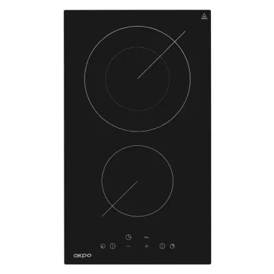 Plitë vitrokeramike Akpo Pka 30 601, 30cm, me prekje, e zezë - 1