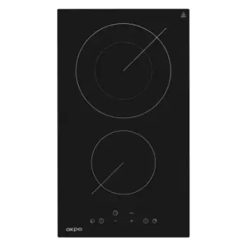 Plitë vitrokeramike Akpo Pka 30 601, 30cm, me prekje, e zezë