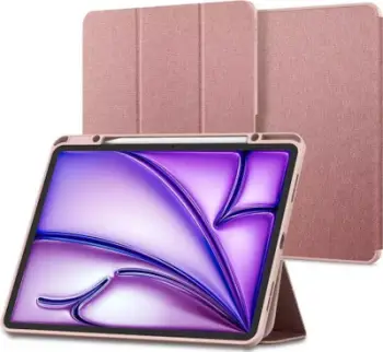 Mbulesë folio Spigen Urban Fit për iPad Air 13" 2024, me qëndrim, rozë gold