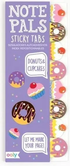Fletëza ngjitëse Ooly Note Pals Donuts and Cupcakes, 1 paketë, shumëngjyrëshe