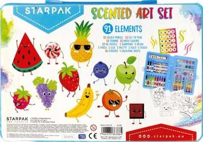 Set arti i aromatizuar Scented Art Set, 91 pjesë, për fëmijë, shumëngjyrësh - 1