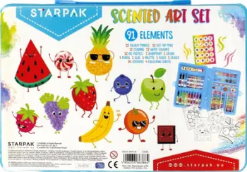 Set arti i aromatizuar Scented Art Set, 91 pjesë, për fëmijë, shumëngjyrësh