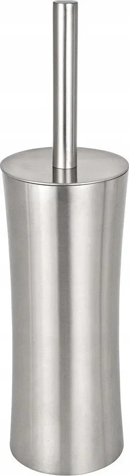 Set furçe tualeti Wenko Pieno 16742, çelik inox, 26 cm, e argjendtë
