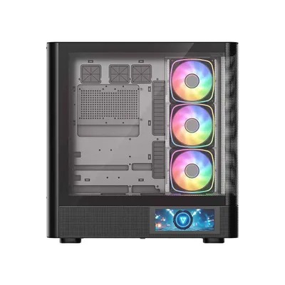 Kuti gaming MODECOM Volcano AQ400 ARGB, MIDI Tower, 4 ventilatorë ARGB, e zezë - 13