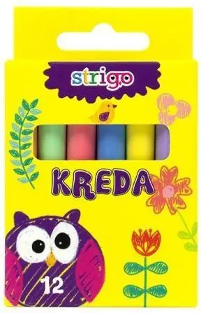 Shkumësa me ngjyra Pukka Pad Colored Chalk, 12 copë