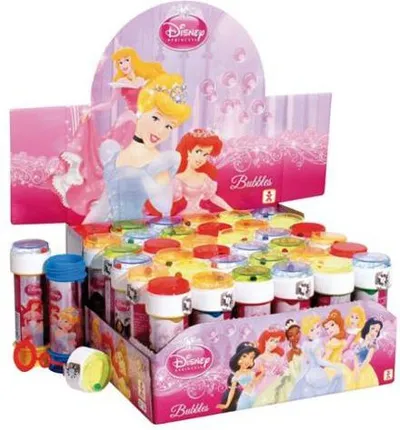 Flluska sapuni Princess, pako me 36 copë, lojë durimi, shumëngjyrëshe - 1