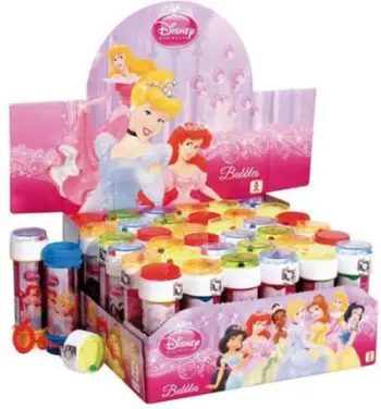 Flluska sapuni Princess, pako me 36 copë, lojë durimi, shumëngjyrëshe