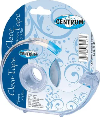 Shirit ngjitës Panta Plast Office Tape 80148, 19mm x 33m, me dispenzer, transparent