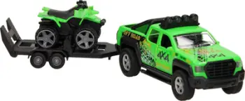 Set lodrash Hipo Car 4x4 me rimorkio dhe quad, dritë, tingull