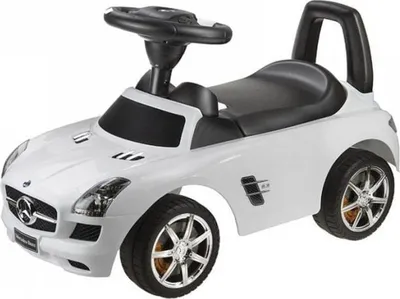 Makina lodër shtytëse Leantoys Mercedes Benz, ride on për fëmijë, e bardhë - 1