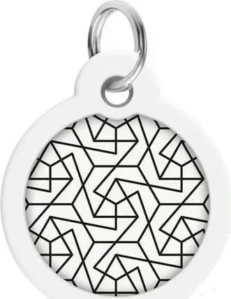 ID Tag Smart për kafshë shtëpiake, QR kod, çelik inoks, me silikon mbrojtës
