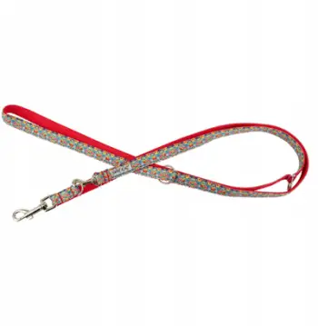 Leckë për qen BarryKing Folk, 10mm, 220cm, e kuqe