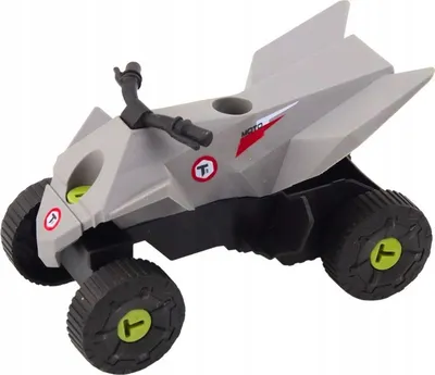 Set lodrash makinë moderne me quad për çmontim DIY, gri - 3