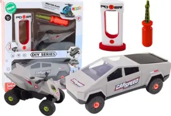 Set lodrash makinë moderne me quad për çmontim DIY, gri